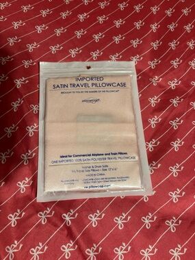 Imported Satin Travel Pillowcase - Light Pink